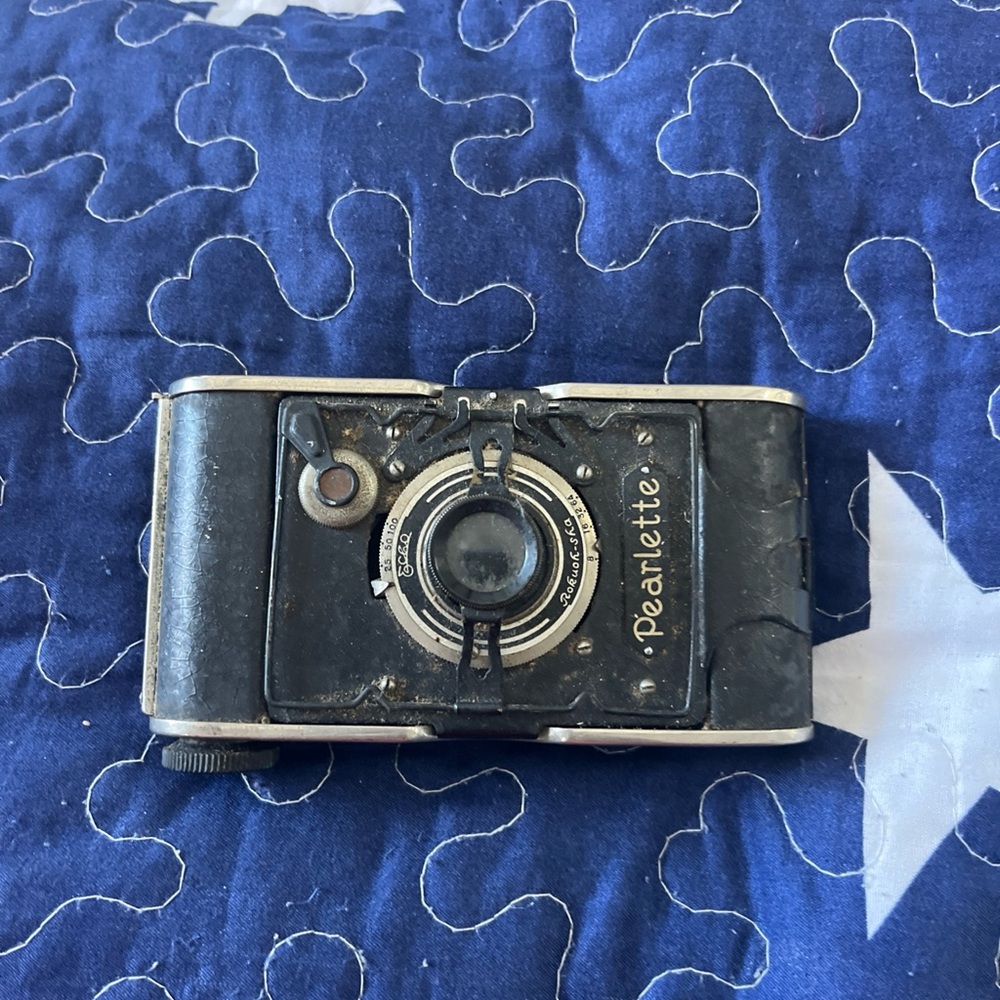Pearlette camera Rokuohshu rare from Japan folding camera